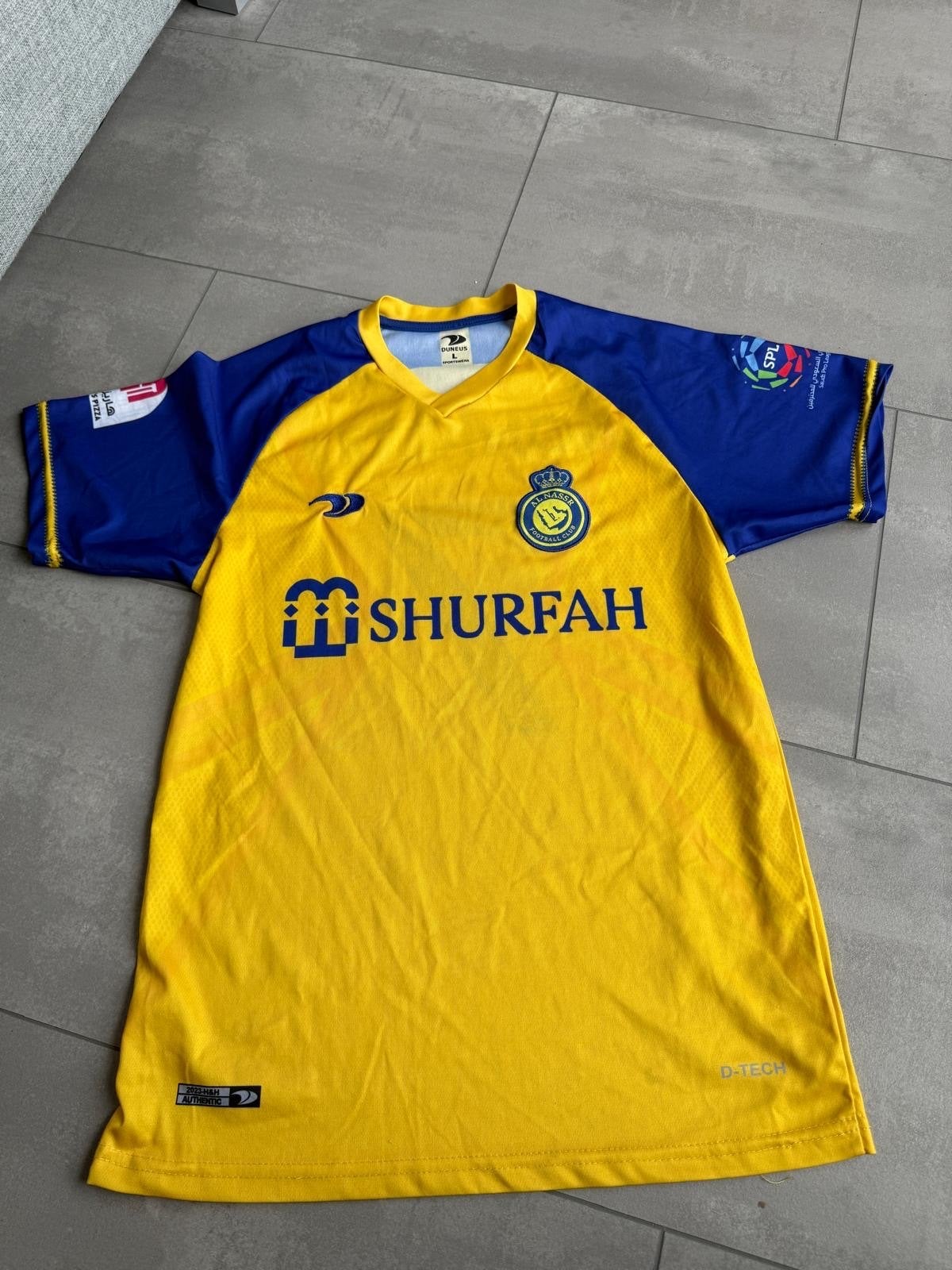 Al Nassr Ronaldo Thuisshirt Maat L, Maat L, Verzenden, Zo goed als nieuw, Shirt
