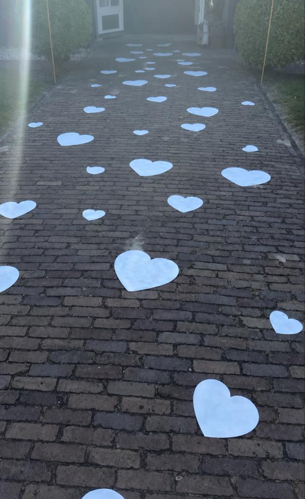 bruiloftdecoratie loper harten, Ophalen, Gebruikt, Versiering, Geboorte of Huwelijk