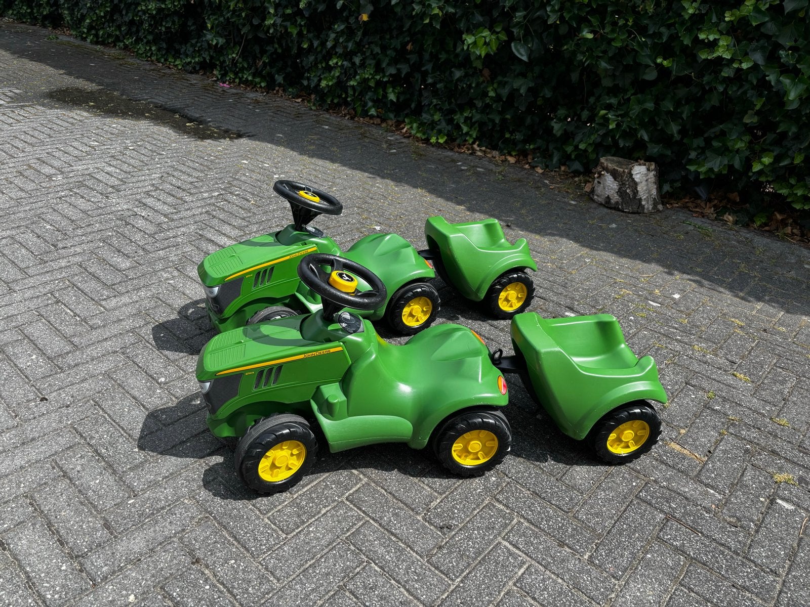 Rolly Toys John Deere looptractor met aanhanger (2 stuks), Kinderen en Baby's, Ophalen, Gebruikt, Loopvoertuig