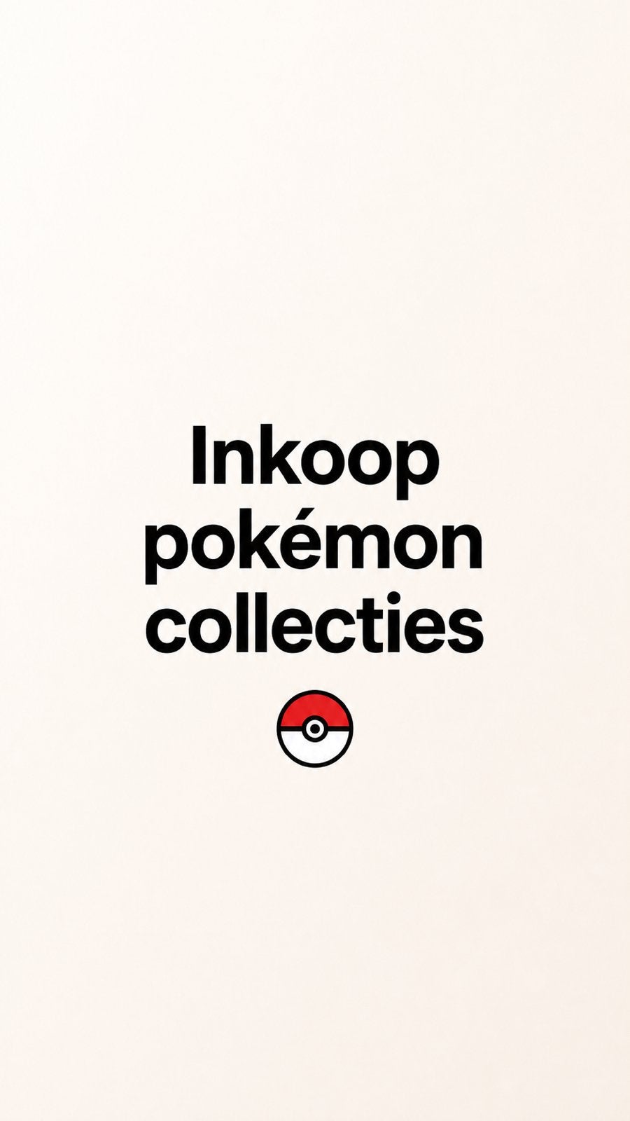 Inkoop Pokémon Collecties!, Ophalen of Verzenden, Nieuw