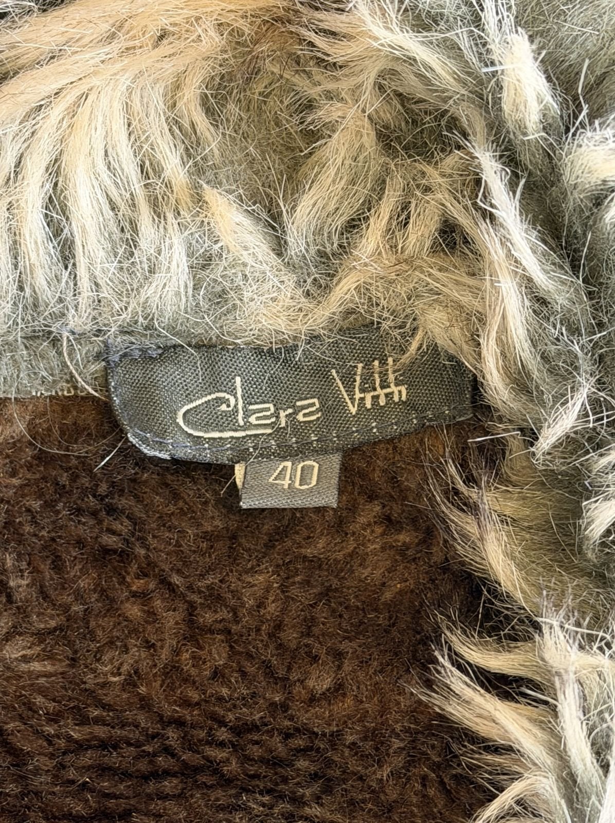 Vintage Dressing Afghaanse jas bruin dames maat L, Bayline Vintage Trading, Bruin, Verzenden, Maat 42/44 (L)