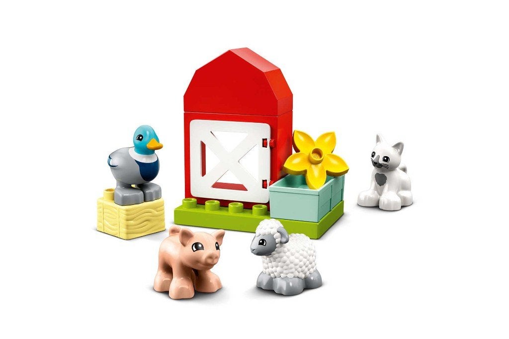 Lego DUPLO 10949 Boerderijdieren verzorgen, Gebruikt, Overige thema's, Inclusief instructies, Ophalen of Verzenden