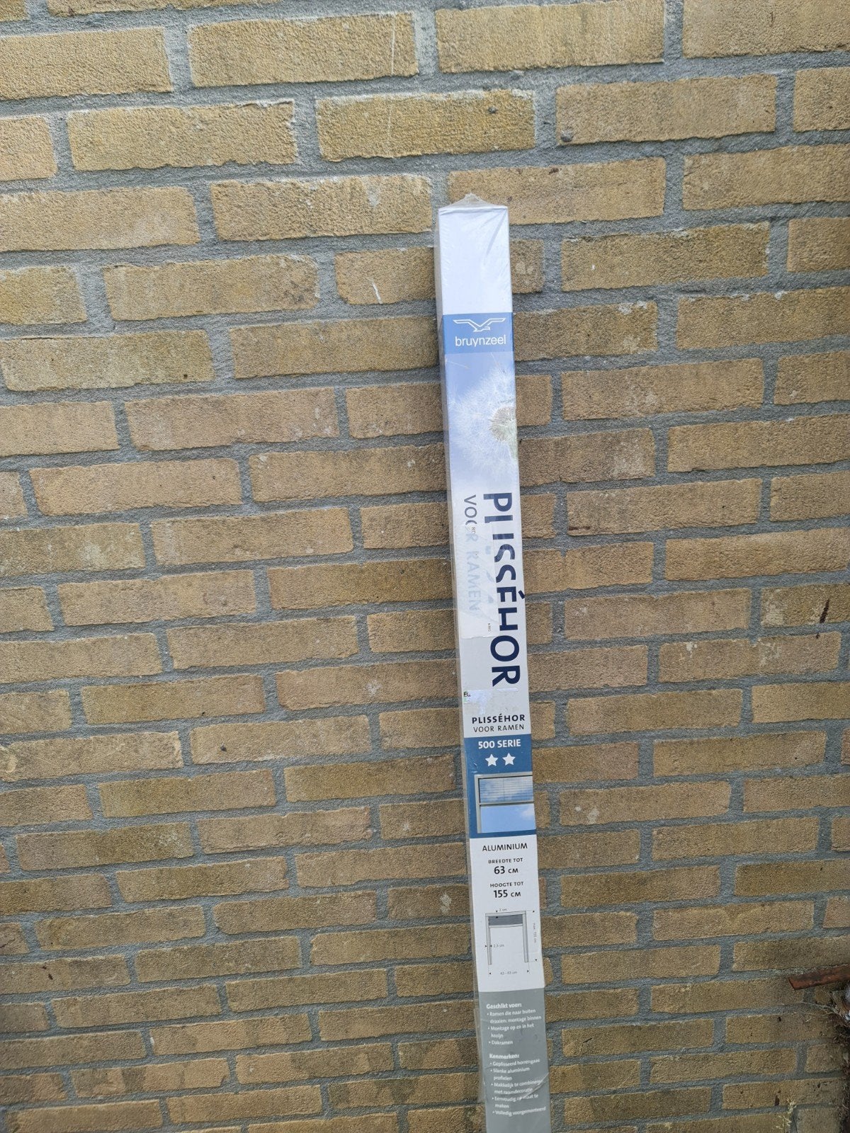 Bruynzeel Plisséhor 500 Serie voor Ramen - Nieuw, Ophalen of Verzenden, Nieuw, Minder dan 80 cm