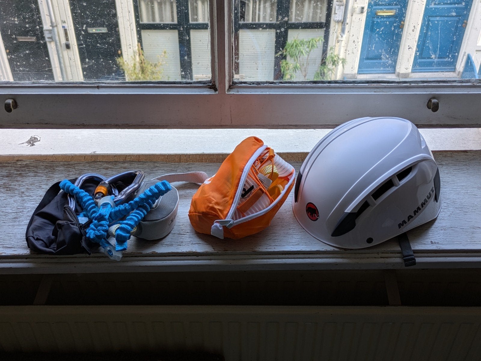 Klettersteigset van Petzl en helm van Mammut, Verzenden, Zo goed als nieuw, Overige typen