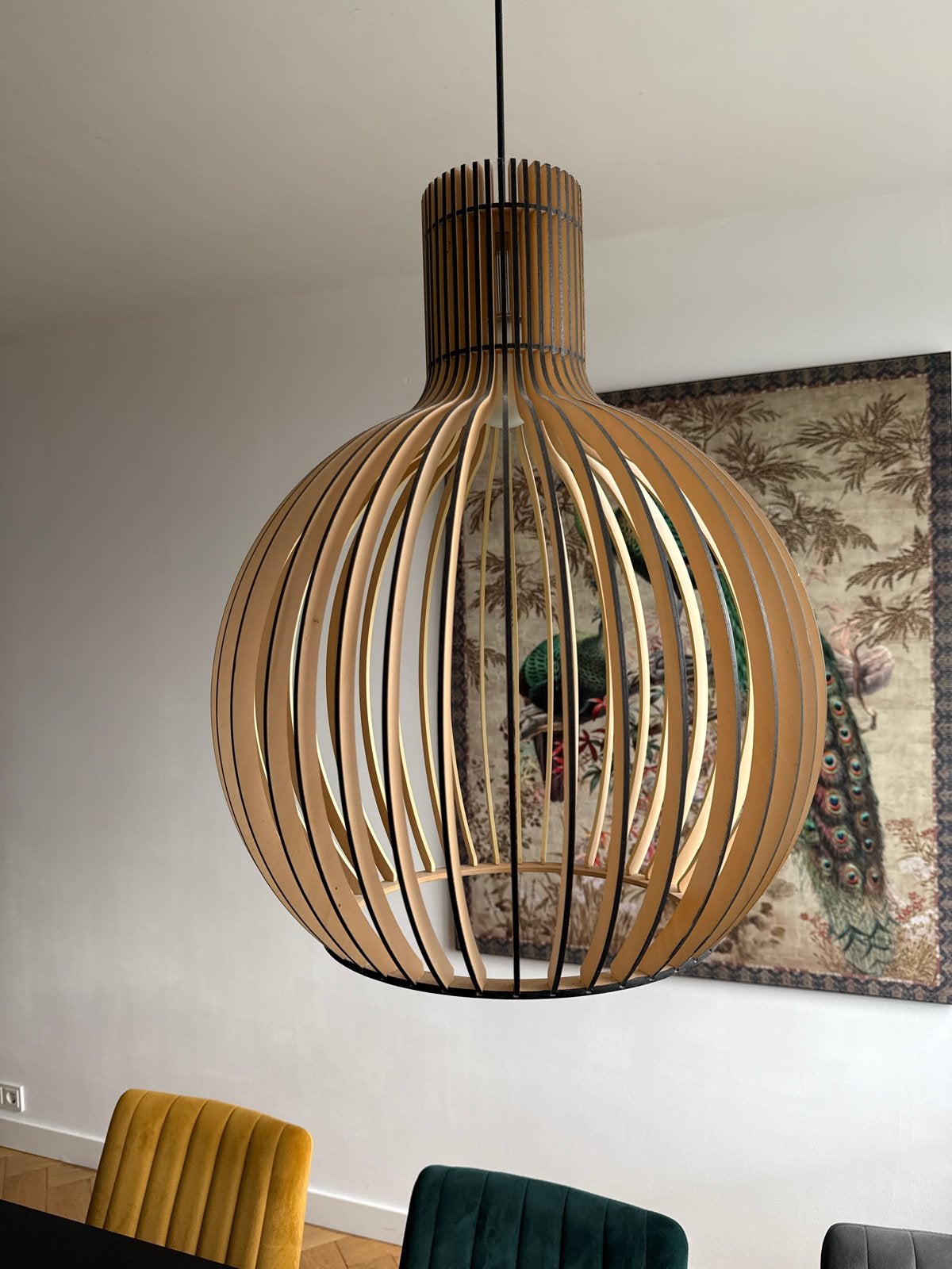 Secto Octo 4240 imitatie / replica lamp in zeer goede staat, Ophalen, Zo goed als nieuw, Hout, E27 (groot)