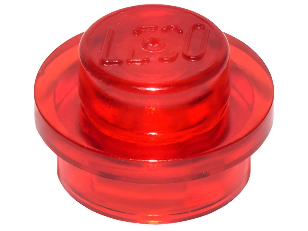 100x LEGO 3005741 - 4073 - Trans-Red Plate, Round 1 x 1, Overige thema's, Lego, Nieuw, Ophalen of Verzenden