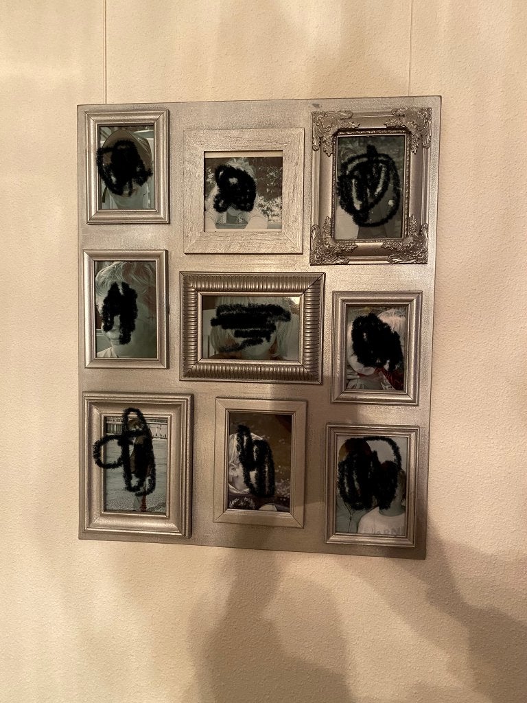 fotolijst voor 9 fotootjes, Ophalen, Zo goed als nieuw