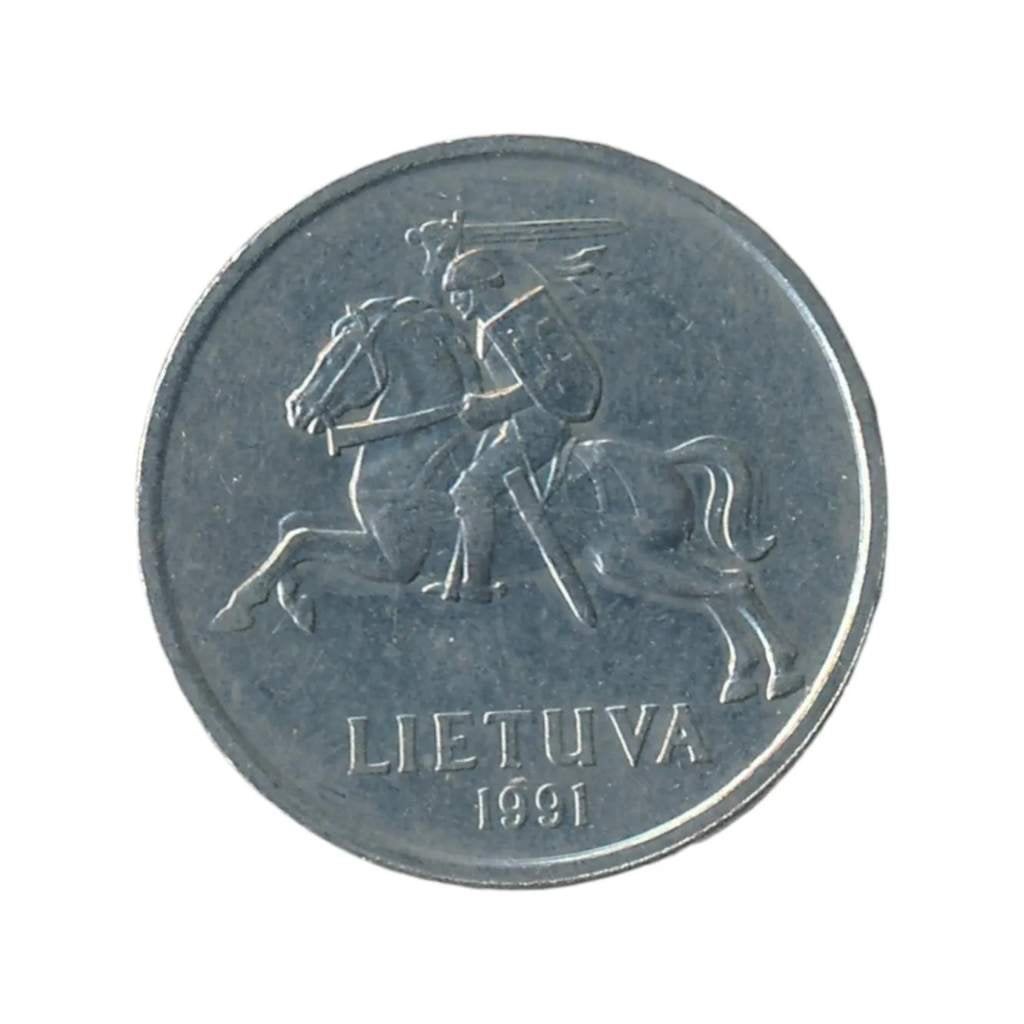 Litouwen 5 Litai 1991, Ophalen of Verzenden, Overige landen, Losse munt
