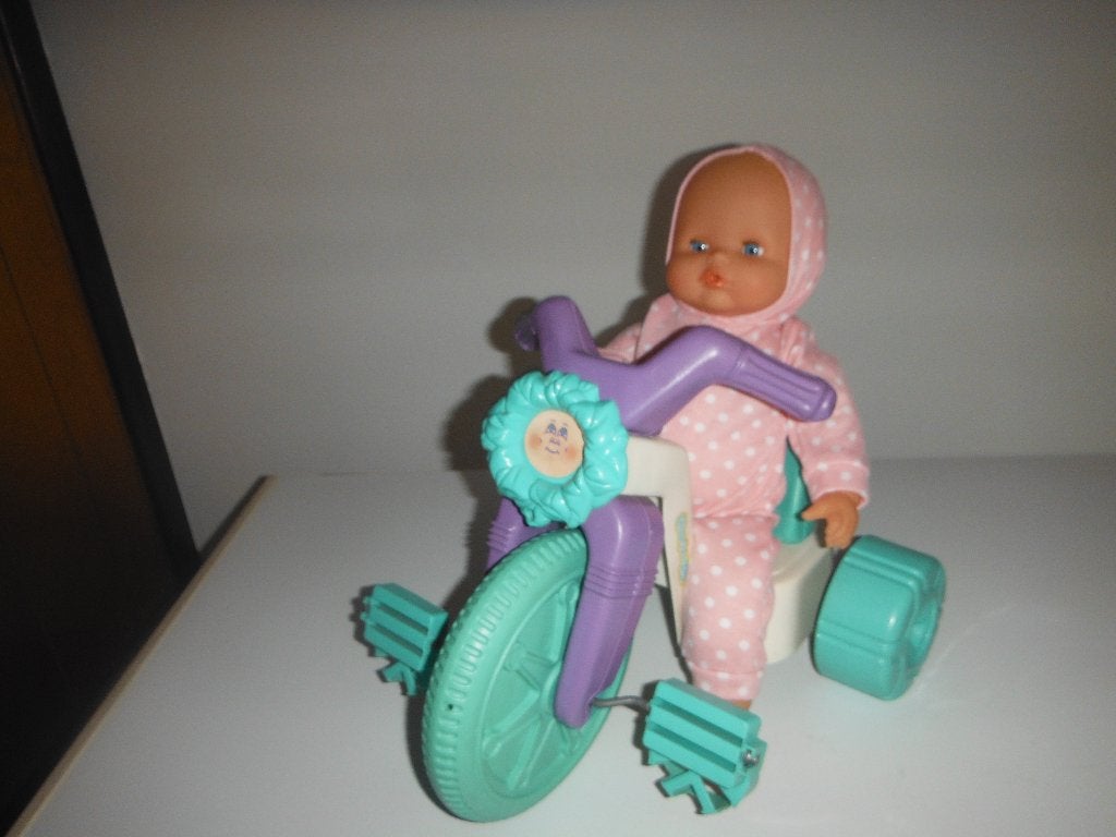 baby pop met driewieler, Ophalen of Verzenden, Zo goed als nieuw, Babypop