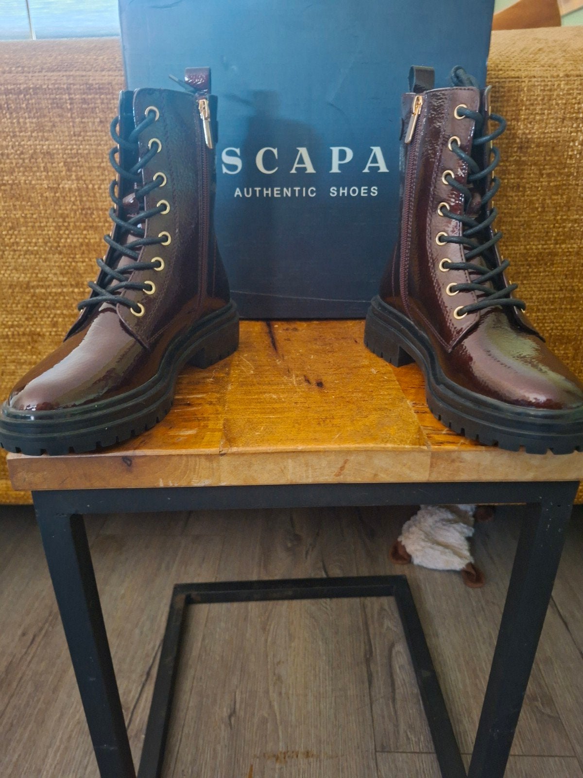 Nieuwe Scapa veterlaarzen maat 37, Scapa, Bruin, Lage of Enkellaarzen, Nieuw