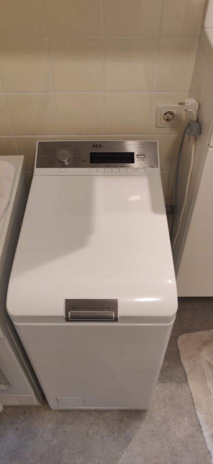 Luxe AEG Lavamat Bovenlader (1500 tpm / Stoom), Ophalen, 1200 tot 1600 toeren, Gebruikt, 4 tot 6 kg