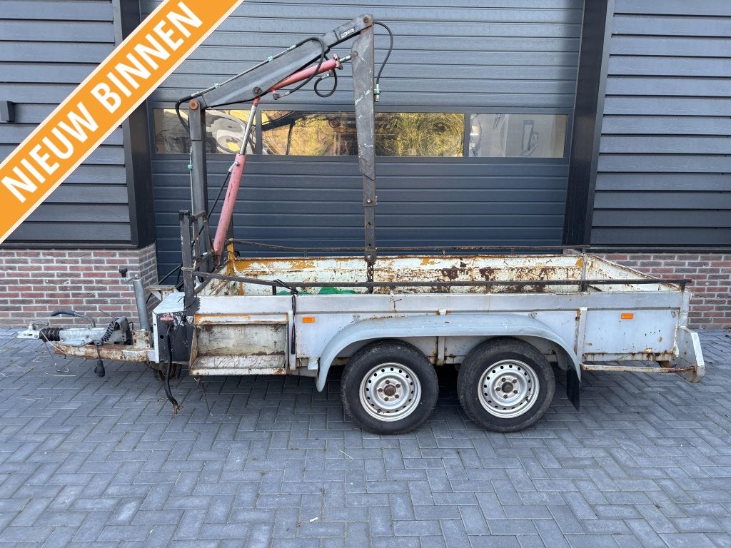 Hapert bakwagen met elektrische laadkraan kraan, Gebruikt