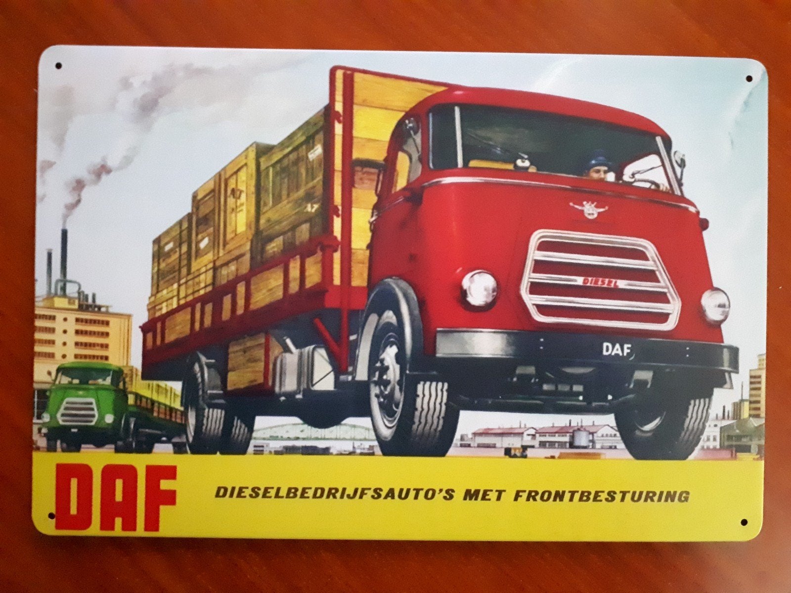 Daf 20x30 cm Metalen Reclamebord, Verzenden, Nieuw, Reclamebord
