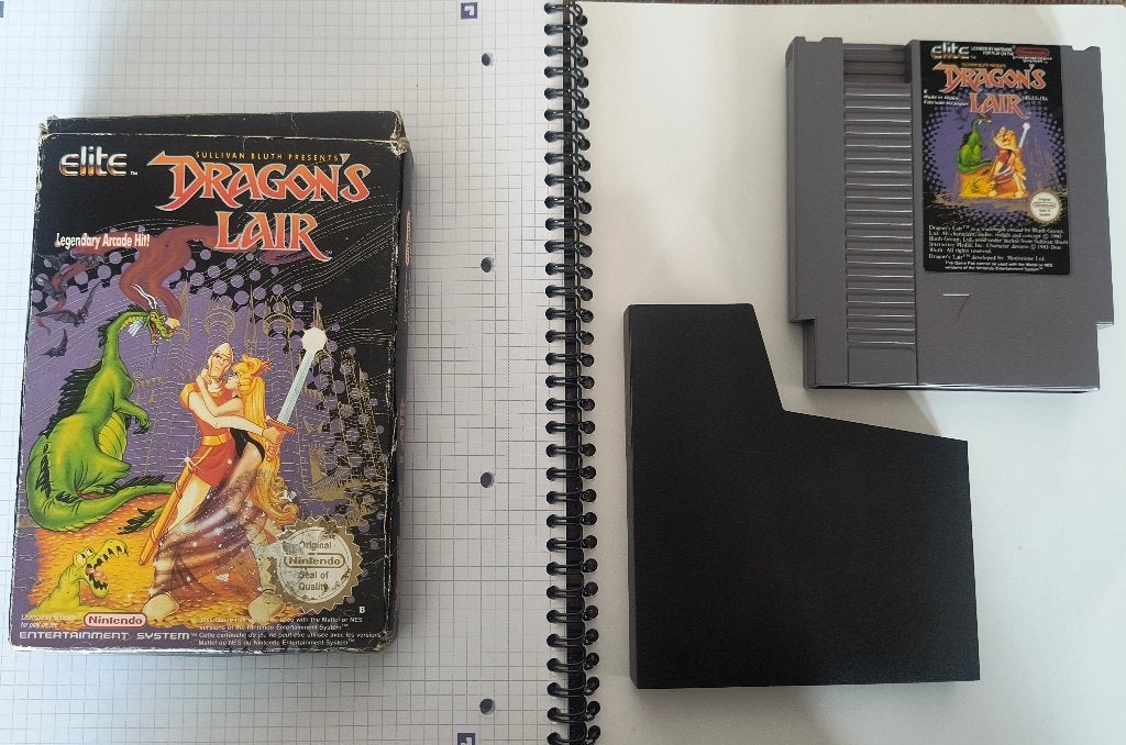 Dragon's lair NES in doos zonder boekje, Avontuur en Actie, Gebruikt, 1 speler, Eén computer