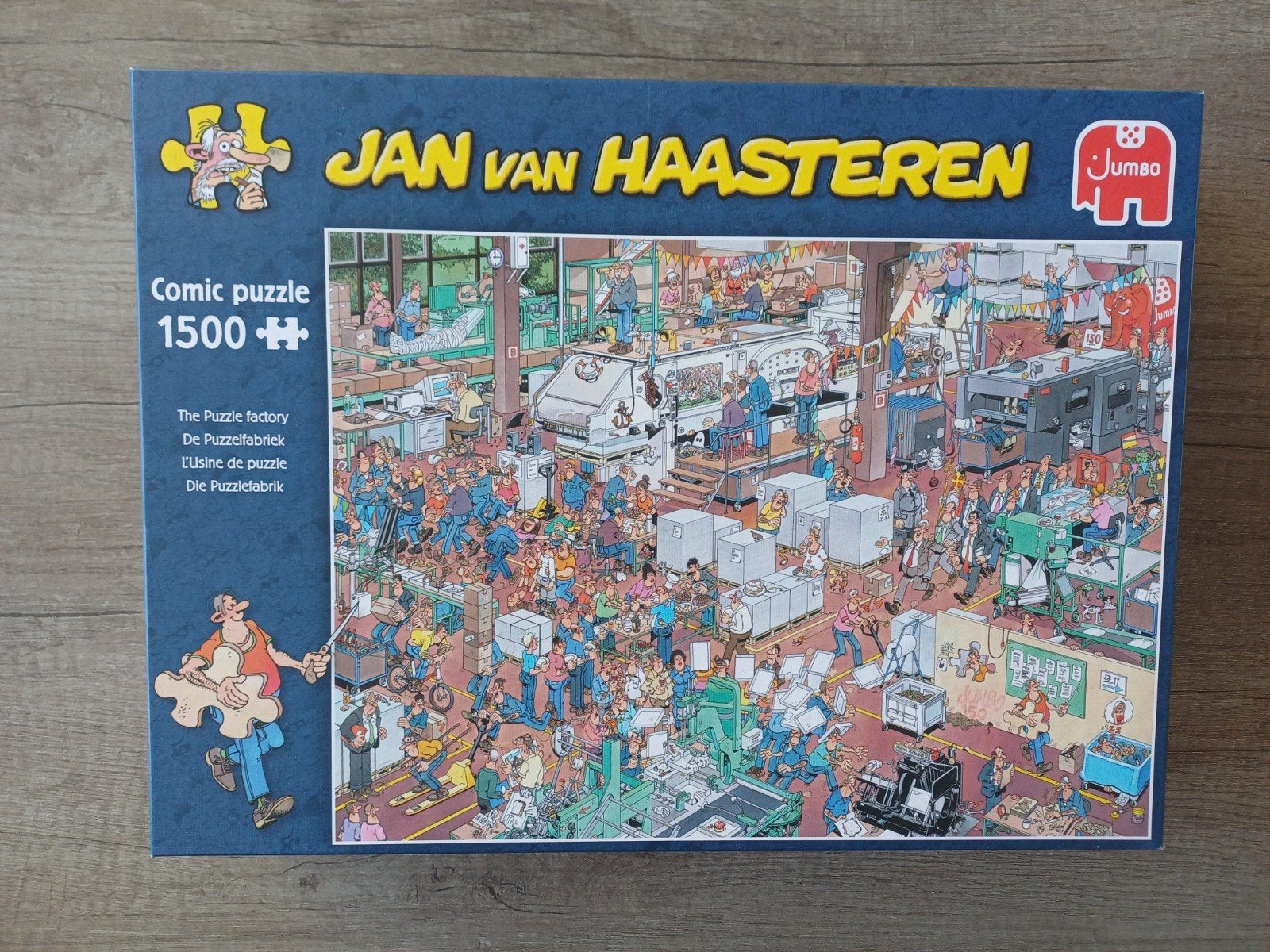 Jan van Haasteren Puzzel 1500 stukjes - De Puzzelfabriek, Ophalen of Verzenden, 500 t/m 1500 stukjes, Zo goed als nieuw, Legpuzzel