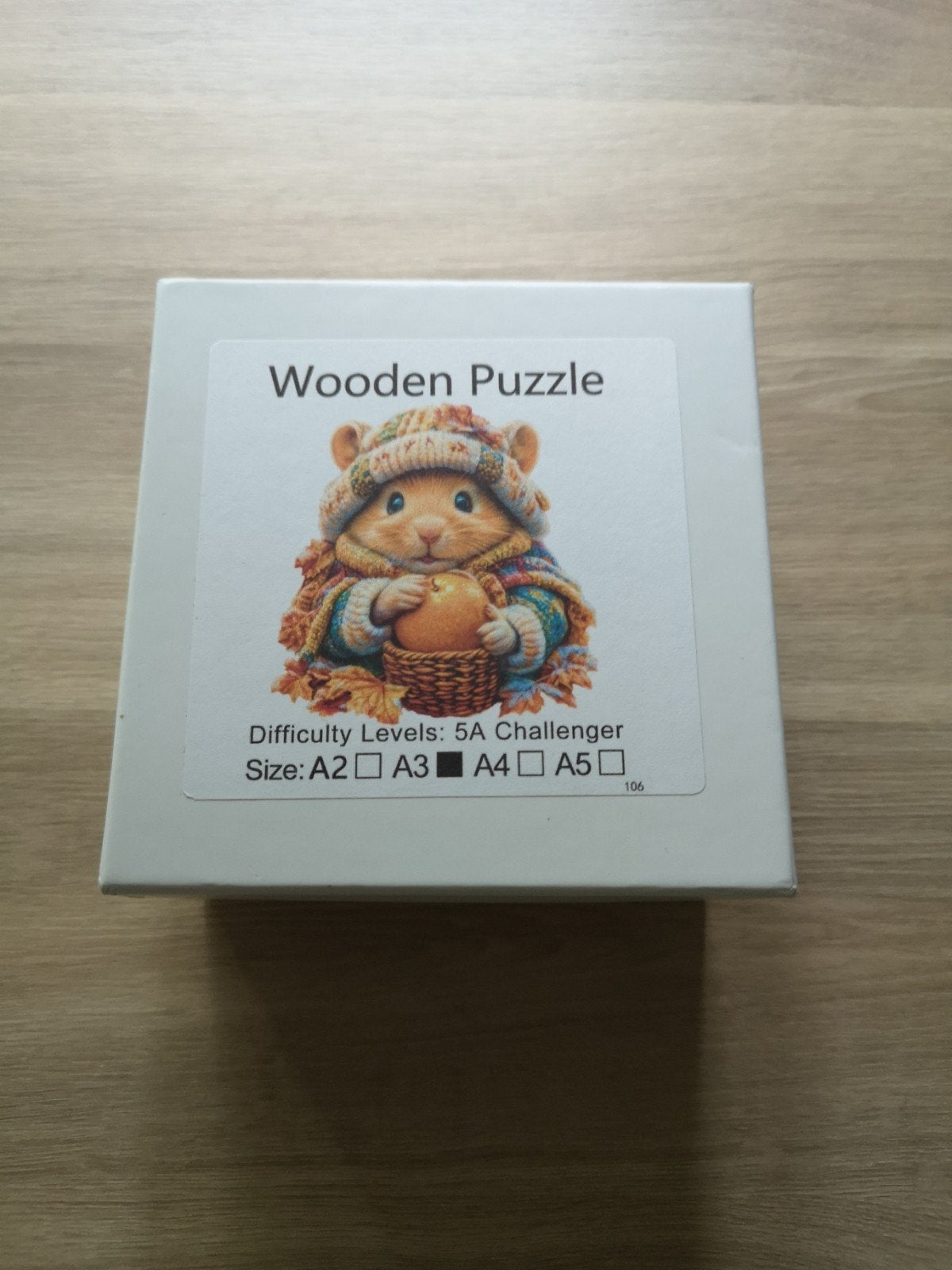 Houten puzzel muis, Ophalen, Minder dan 500 stukjes, Zo goed als nieuw