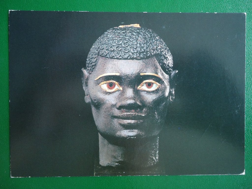 (1578) Kaart: Nubiër van brons, goud, kornalijn en obsidiaan, Verzenden, 1980 tot heden, Gelopen