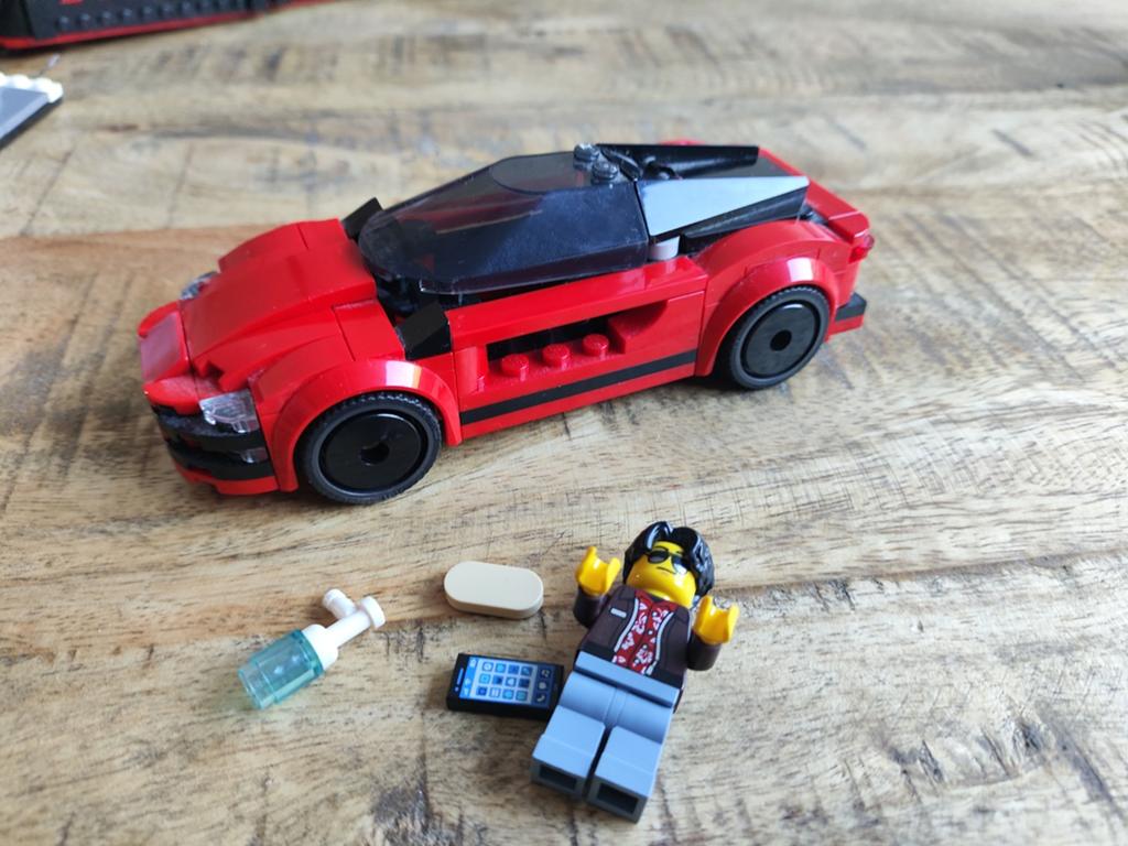 Lego City rode auto zgan èn compleet 60448, Ophalen of Verzenden, Zo goed als nieuw