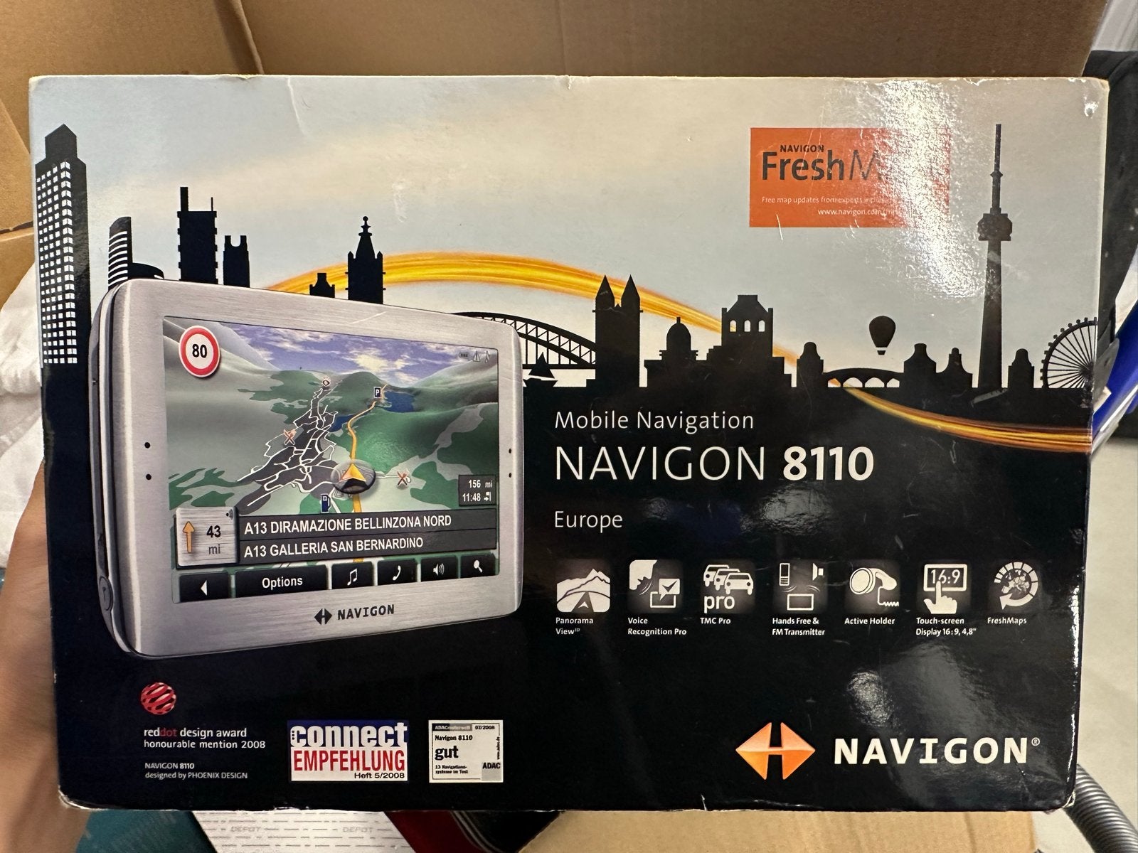 Navigon 8110 Mobiele Navigatie Europa, Ophalen of Verzenden, Gebruikt