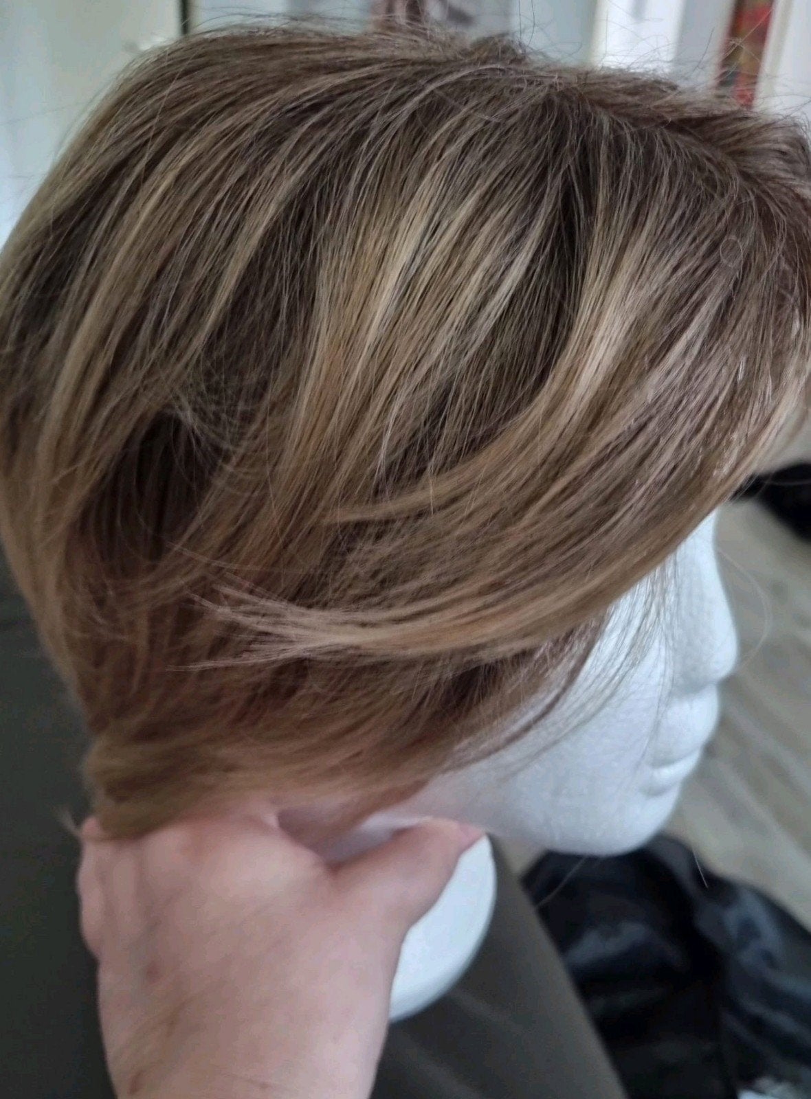 Nieuwe vlotte bruin/blond haarwerk/wig/pruik, Sieraden, Tassen en Uiterlijk, Uiterlijk | Haarverzorging, Ophalen of Verzenden