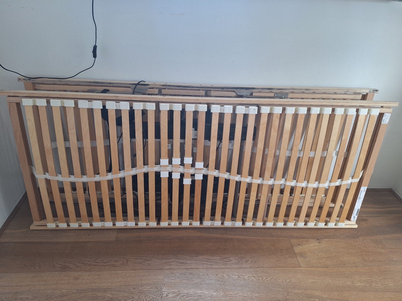 2x Elektrisch verstelbare lattenbodems 80x200cm met motor, Ophalen, Gebruikt, Eenpersoons, 80 cm
