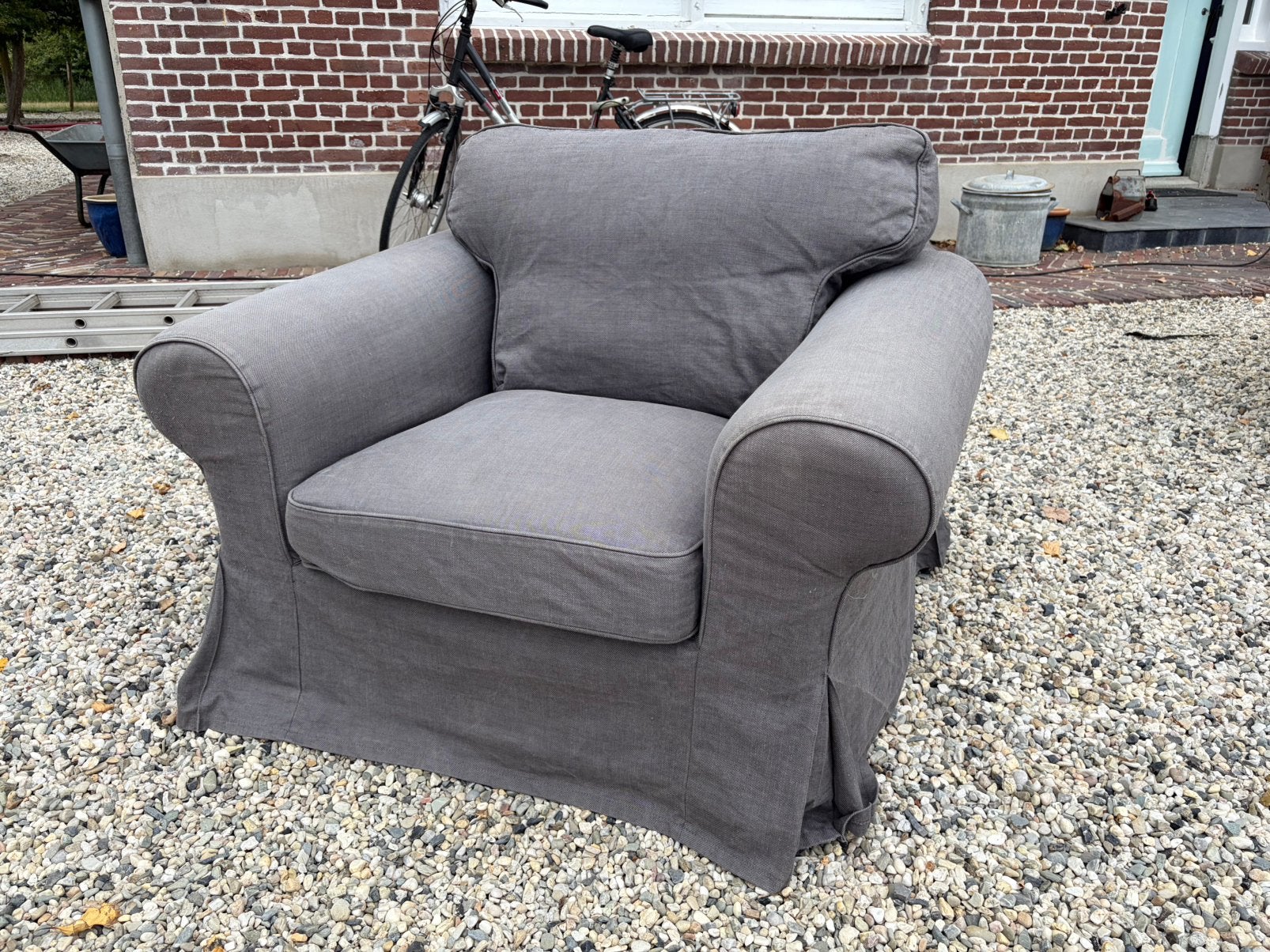 Ektorp fauteuil (GRATIS), Ophalen, Eenpersoons, 75 tot 100 cm, Zo goed als nieuw
