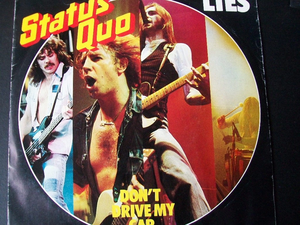 Status Quo met Lies ... uit 1980 in goede staat, Verzenden, 7 inch, Beschermende buitenhoes, Zo goed als nieuw