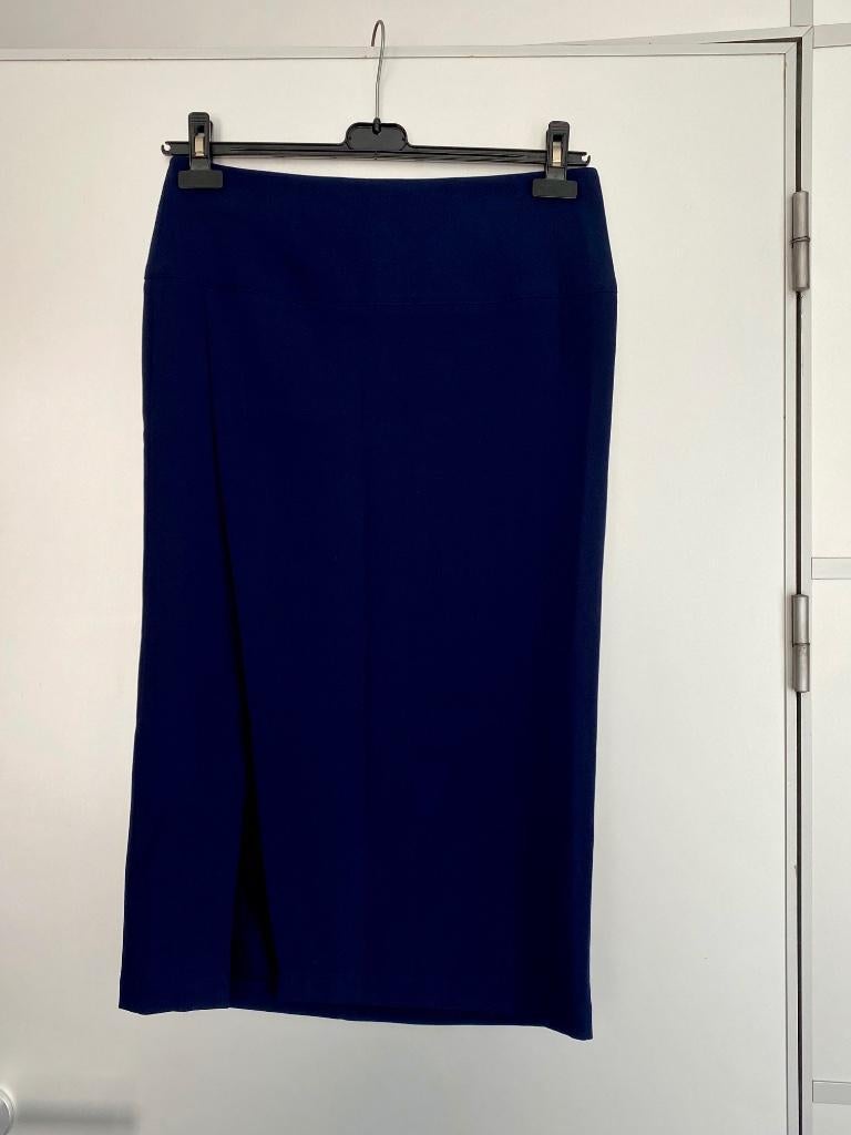 H100 Nieuw: Custommade maat M=38/40 lange rok donker-blauw, Kleding | Dames, Rokken, Maat 38/40 (M), Blauw, Nieuw, Ophalen of Verzenden
