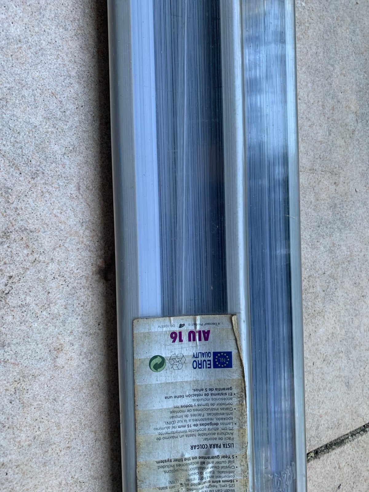 Nieuw EcoBlink Jaloezie ALU 16 - 110 x 175 cm, Overige merken, Metaal, Nieuw, Ophalen of Verzenden