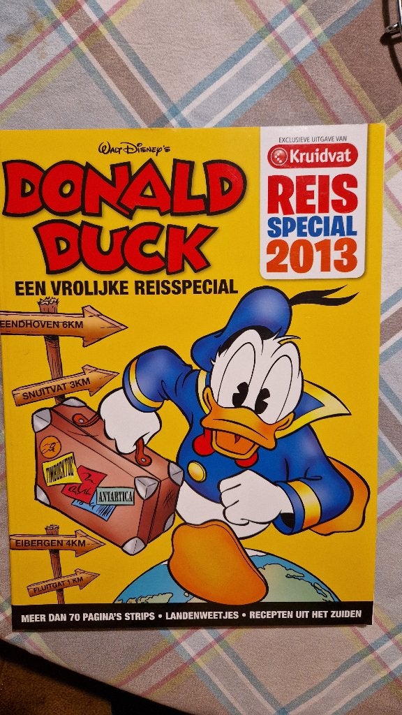 Donald Duck Reis special 2013 Kruidvat Walt Disney NIEUW, Verzamelen, Ophalen of Verzenden, Donald Duck, Nieuw, Papier, Kaart of Schrift