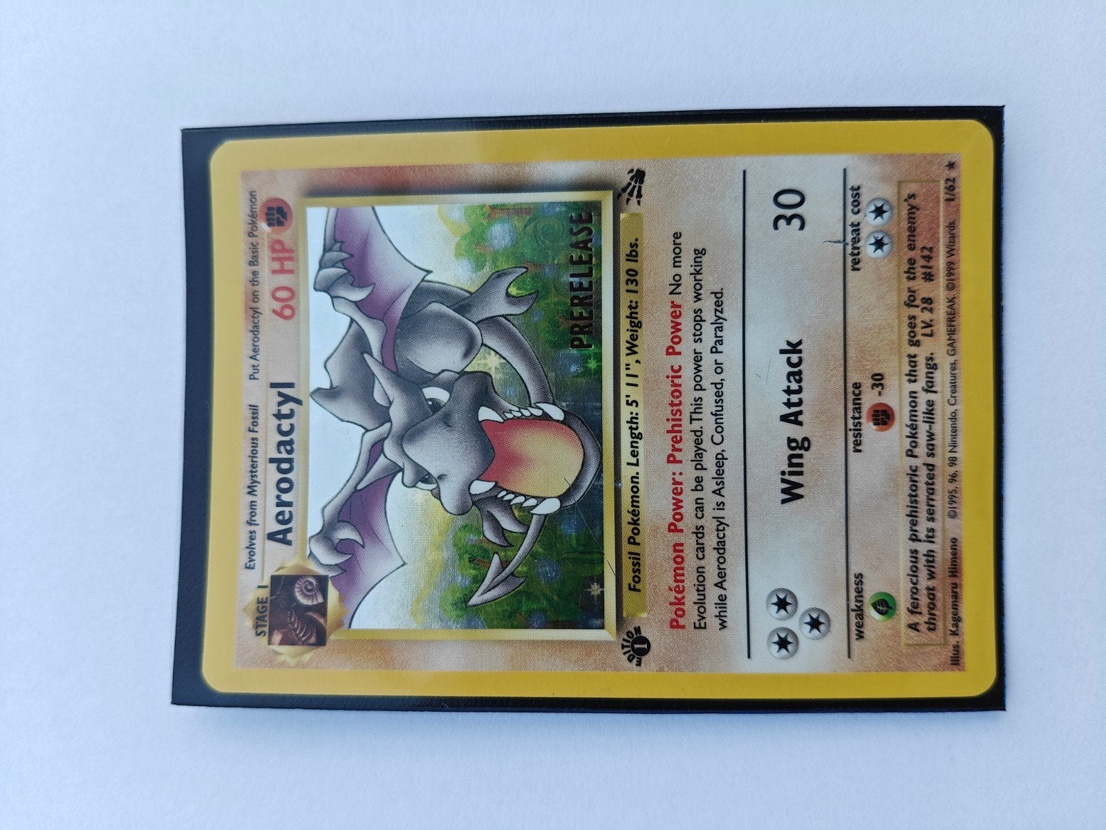 Pokemon kaart
Aerodactyl promo kaart 1ste editie, Ophalen of Verzenden, Zo goed als nieuw