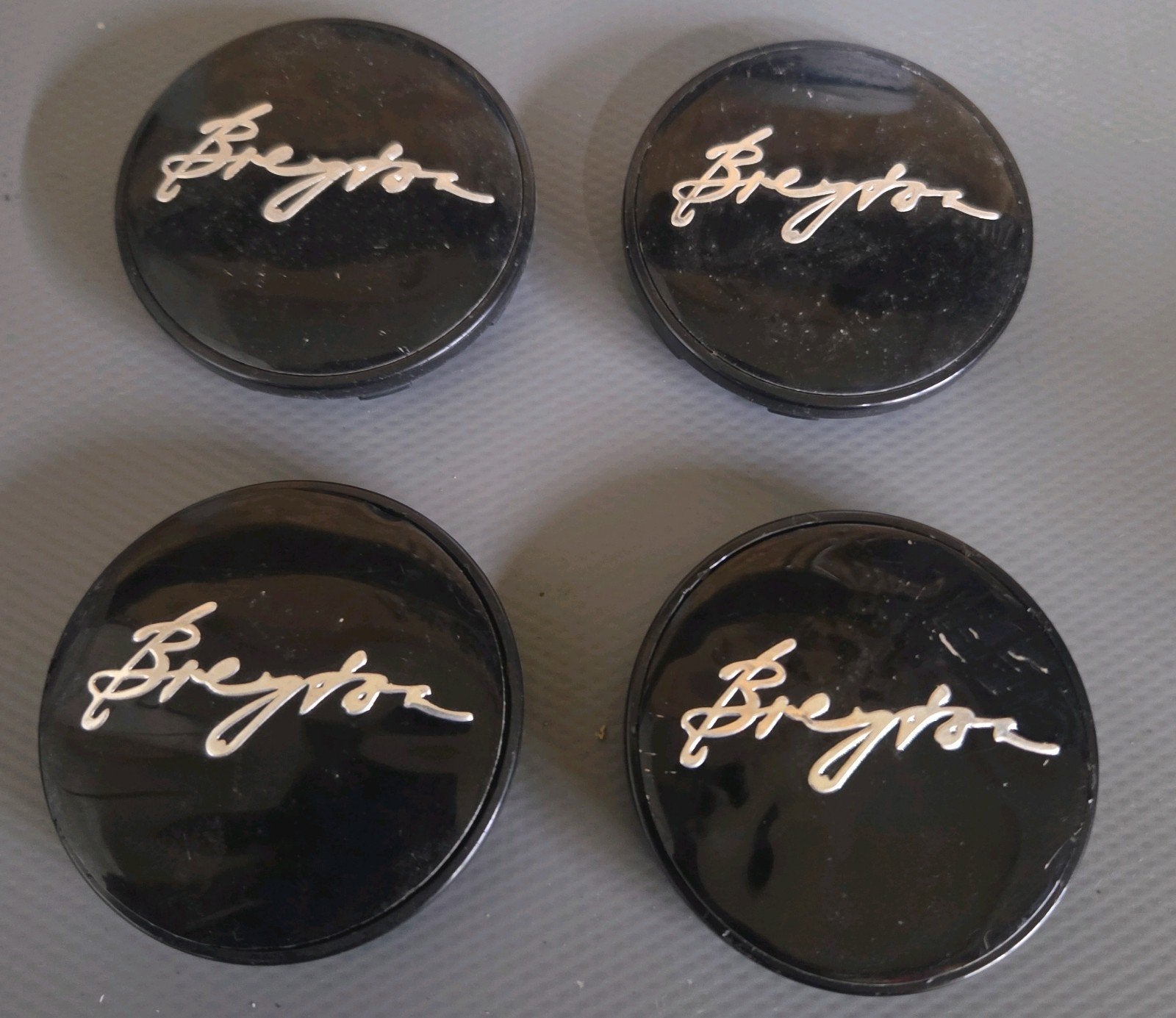 BREYTON naafdoppen velgen 4 stuks gebruikt zwart, Ophalen of Verzenden, Gebruikt
