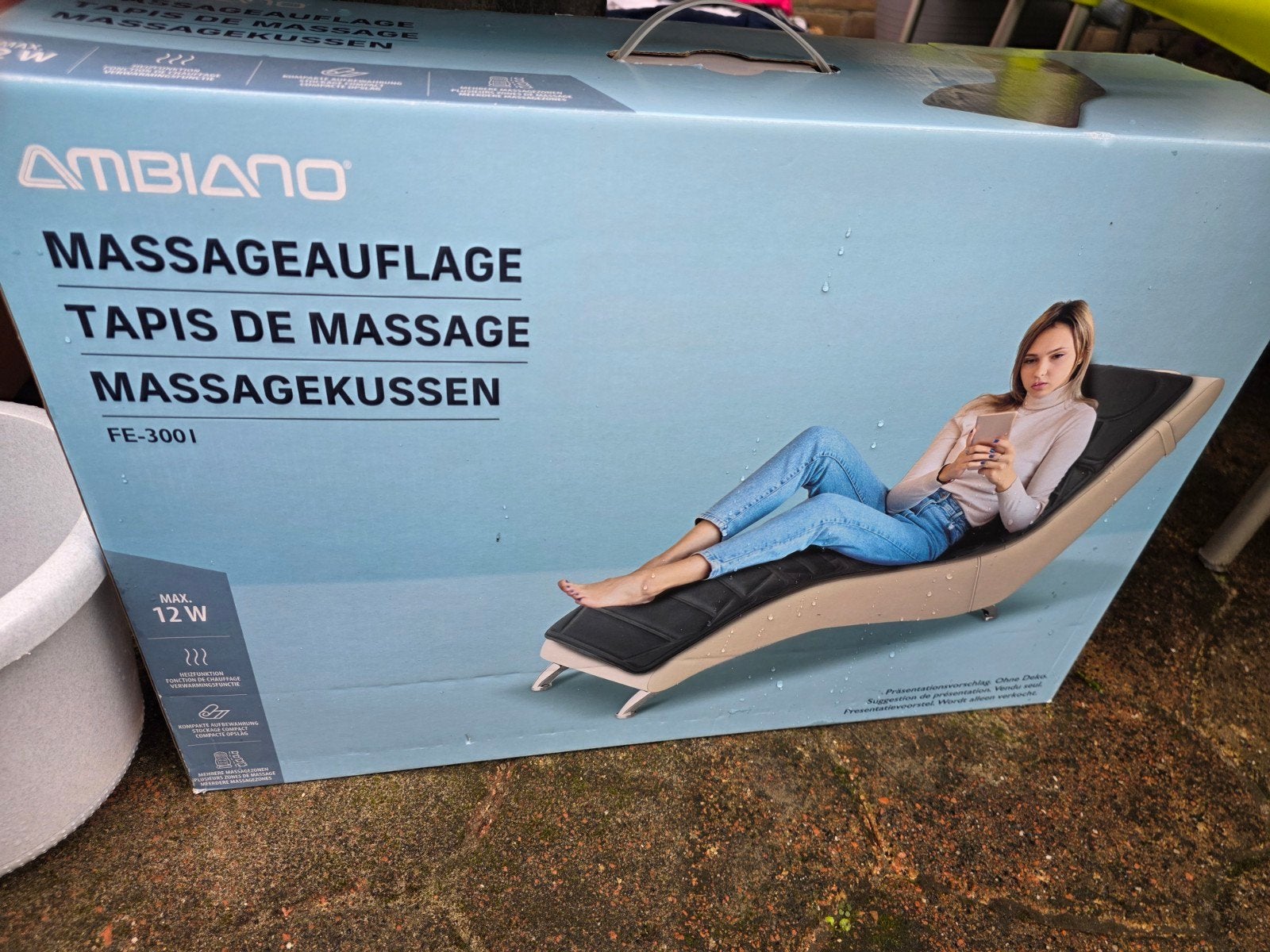 Ambiano Massagekussen met Warmtefunctie - Nieuw in Doos, Sport en Fitness, Ophalen of Verzenden, Nieuw, Massagestoel of Kussen