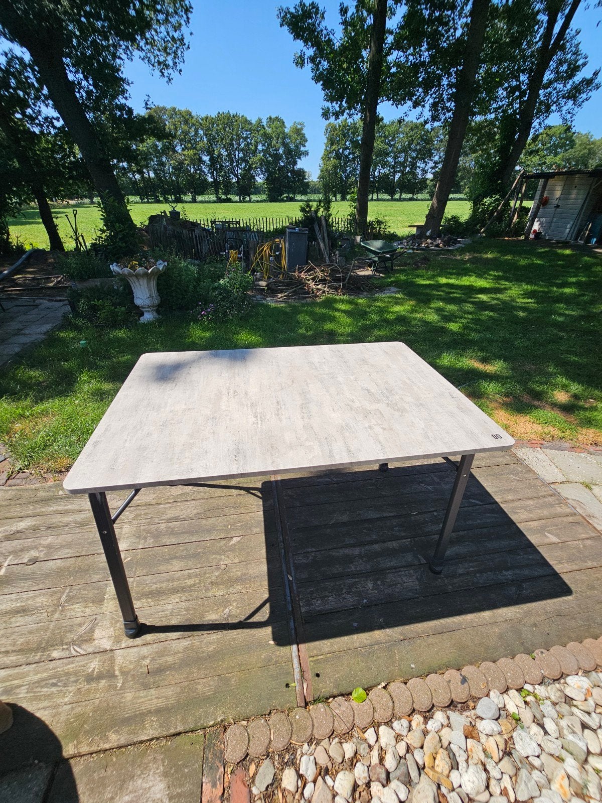 Travellife Veneto campingtafel 120x80 betonlook, Ophalen of Verzenden, Campingtafel