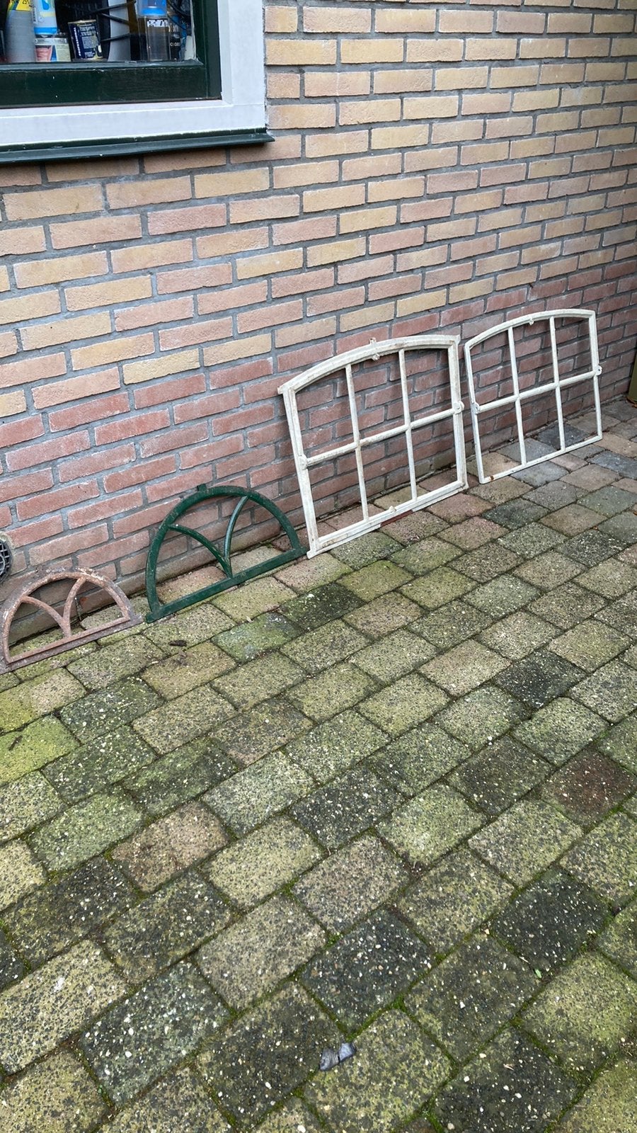 Vier oude stalramen meeneem prijs 20 euro, Ophalen