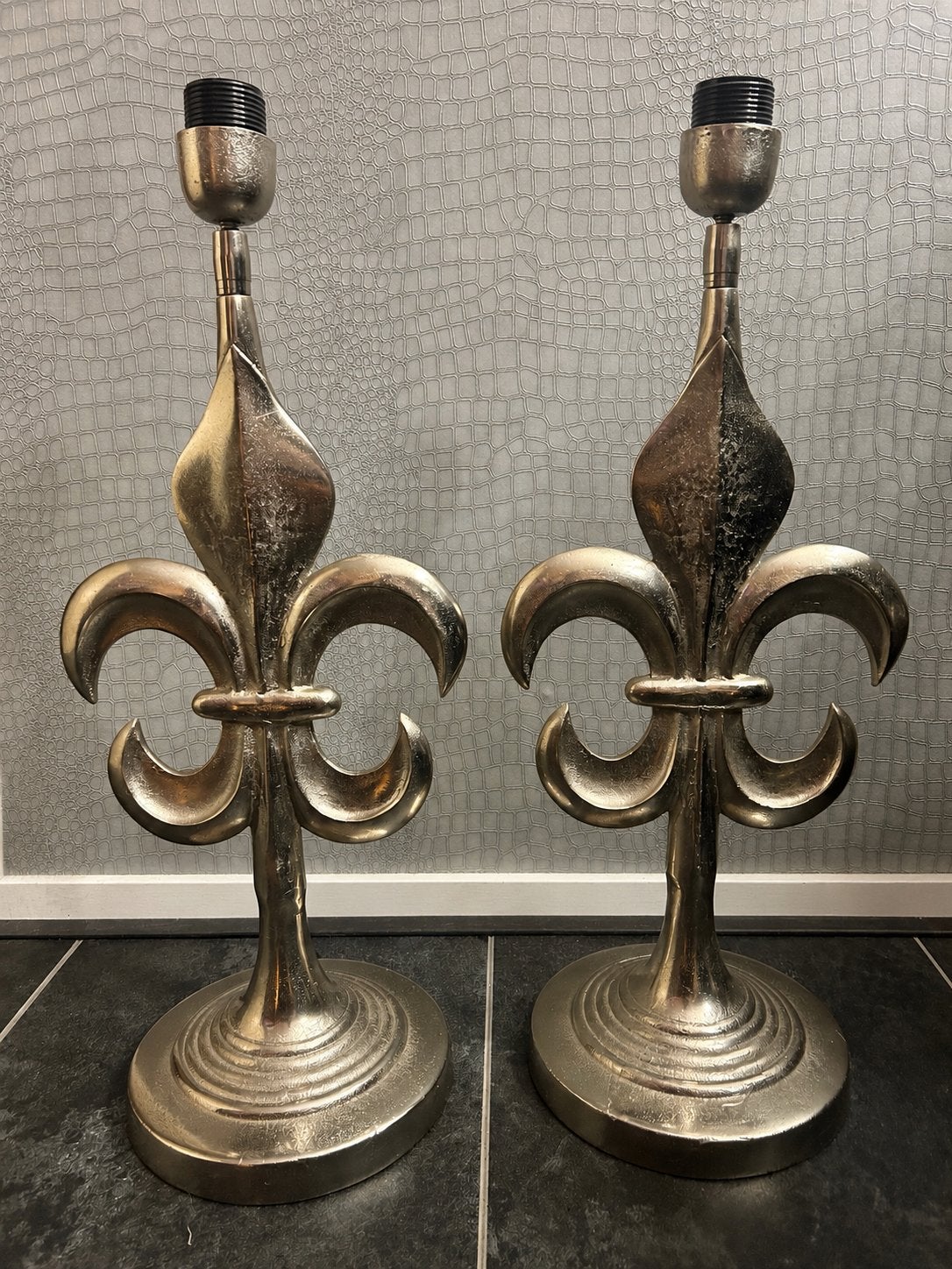 Colmore tafellampen - Fleur de Lis design, Ophalen, Overige merken, E27 (groot), Zo goed als nieuw