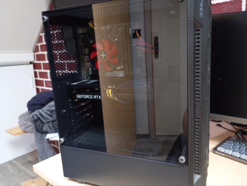 Gaming PC i7-10700F, RTX 3060, 32GB RAM + Monitor, Computers en Software, Desktop Pc's, Met monitor, 2 tot 3 Ghz, 32 GB, Virtual Reality