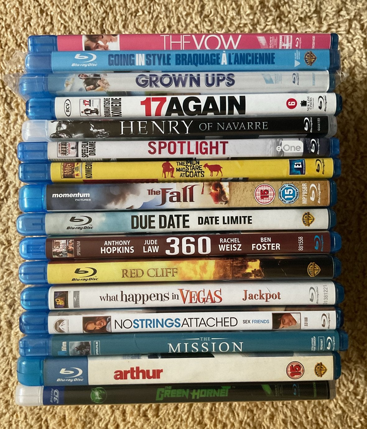 Blu-ray collectie Red Cliff, Mission, Green Hornet, Arthur, Ophalen of Verzenden, Zo goed als nieuw, Actie