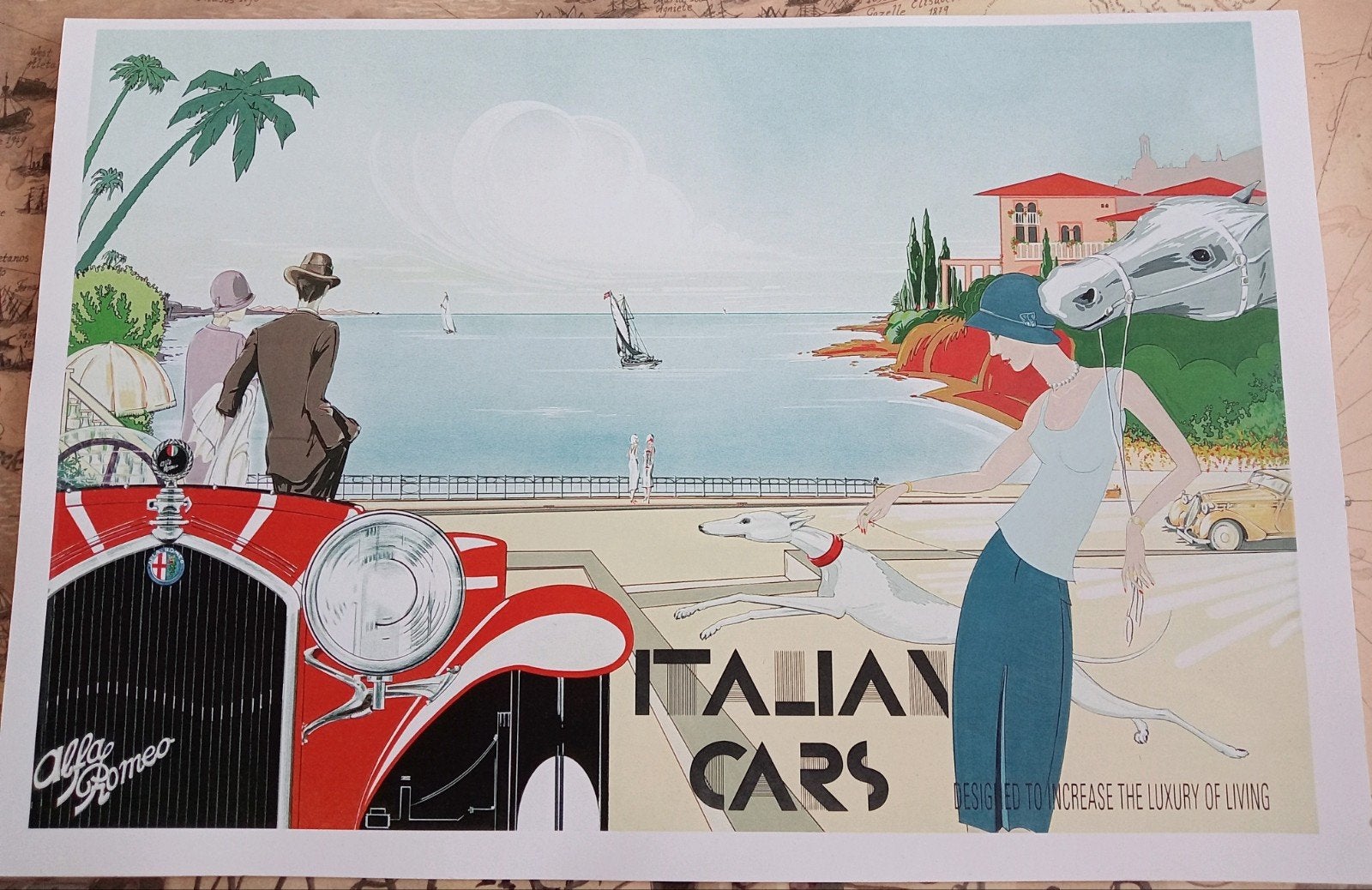 Alfa Romeo Print, Ophalen of Verzenden, Zo goed als nieuw, Auto's
