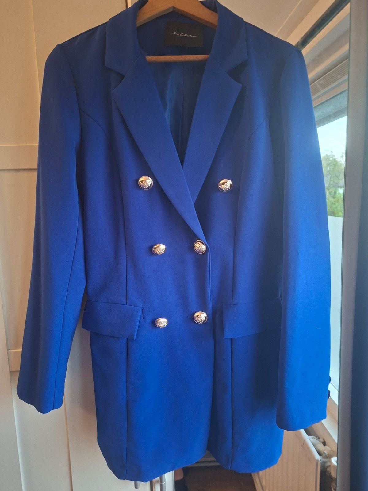 double-breasted blazer / colbert, Blauw, Ophalen of Verzenden, Zo goed als nieuw, Jasje