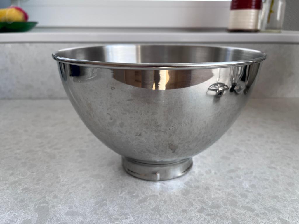 Kitchenaid kom 3L RVS, Witgoed en Apparatuur, Keukenmixers, 3 tot 4 liter, Ophalen of Verzenden, Zo goed als nieuw, 3 snelheden of meer