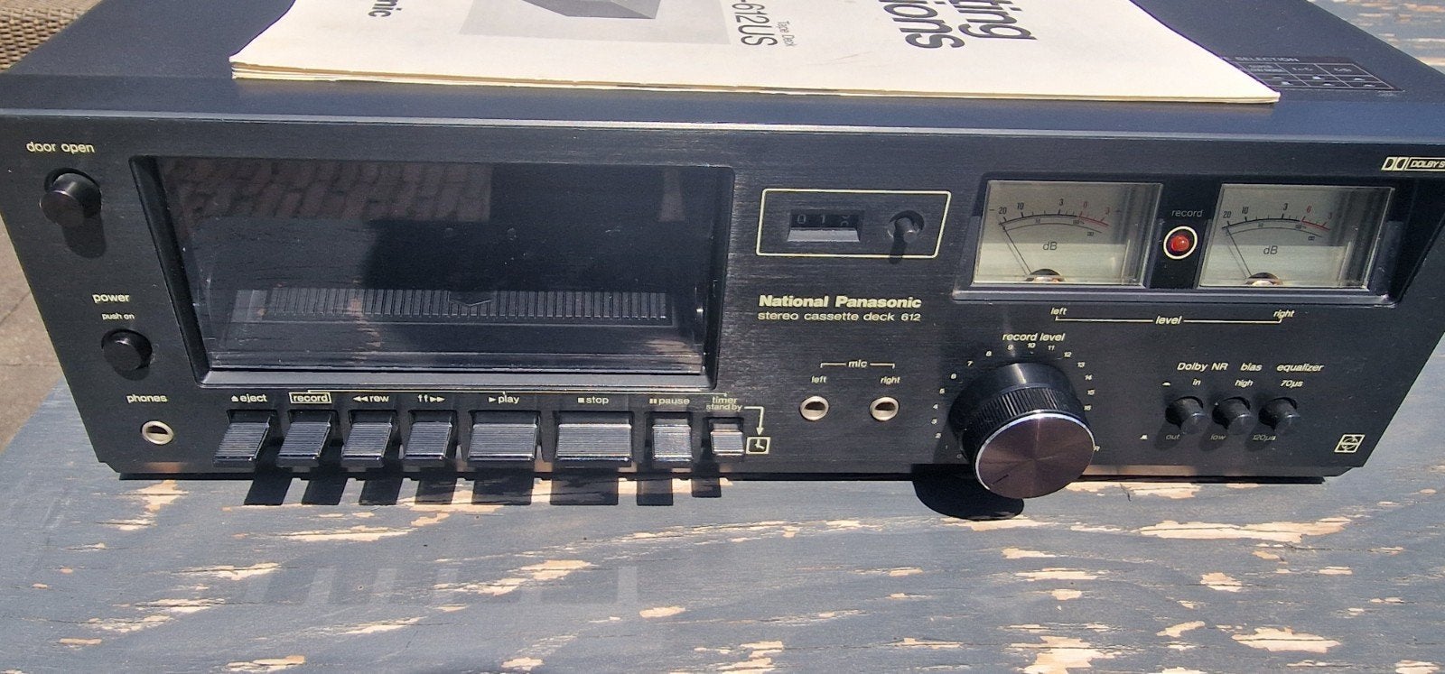 Panasonic RS-612US Stereo Cassettedeck - Vintage Audio, Ophalen of Verzenden, Enkel, Overige merken, Tape counter