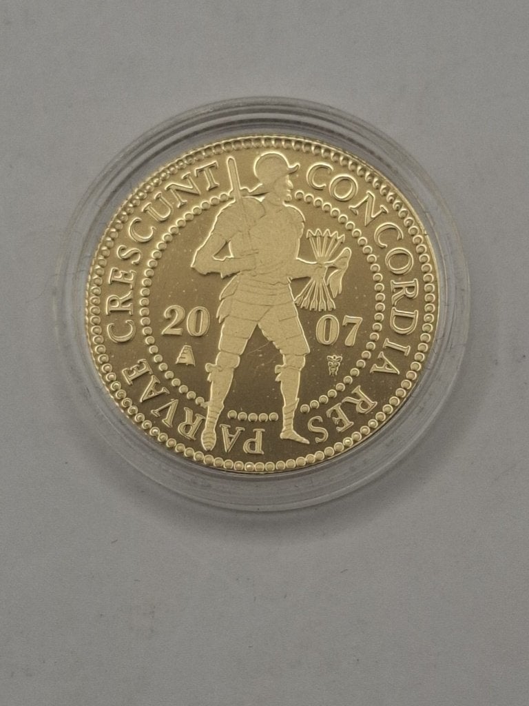 Dubbele gouden dukaat 2007 PROOF met certificaat + cassette, Koningin Beatrix, Losse munt, Goud, Overige waardes