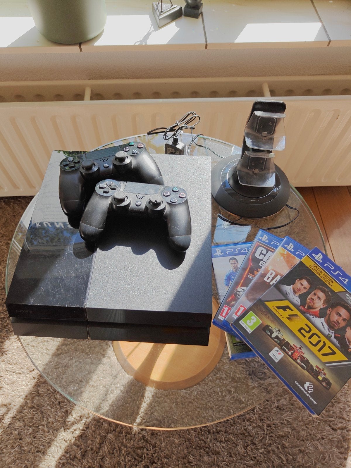PS4 (firmware 12.50), Spelcomputers en Games, Met 2 controllers, Ophalen of Verzenden, Original, 500 GB