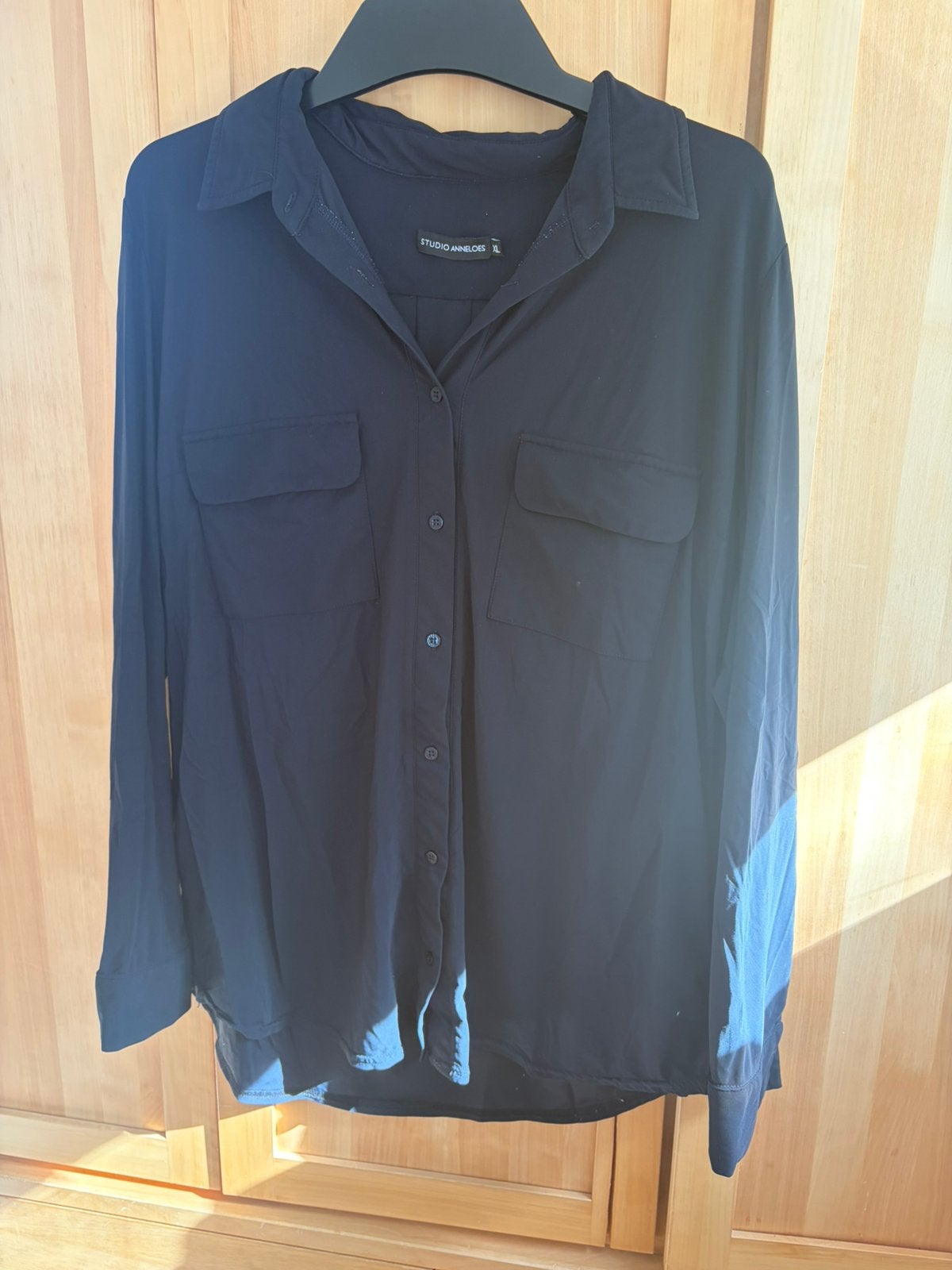 Langere blouse / tuniek Studio Anneloes travel xl blauw, Ophalen of Verzenden, Zo goed als nieuw, Maat 46/48 (XL) of groter, Blauw
