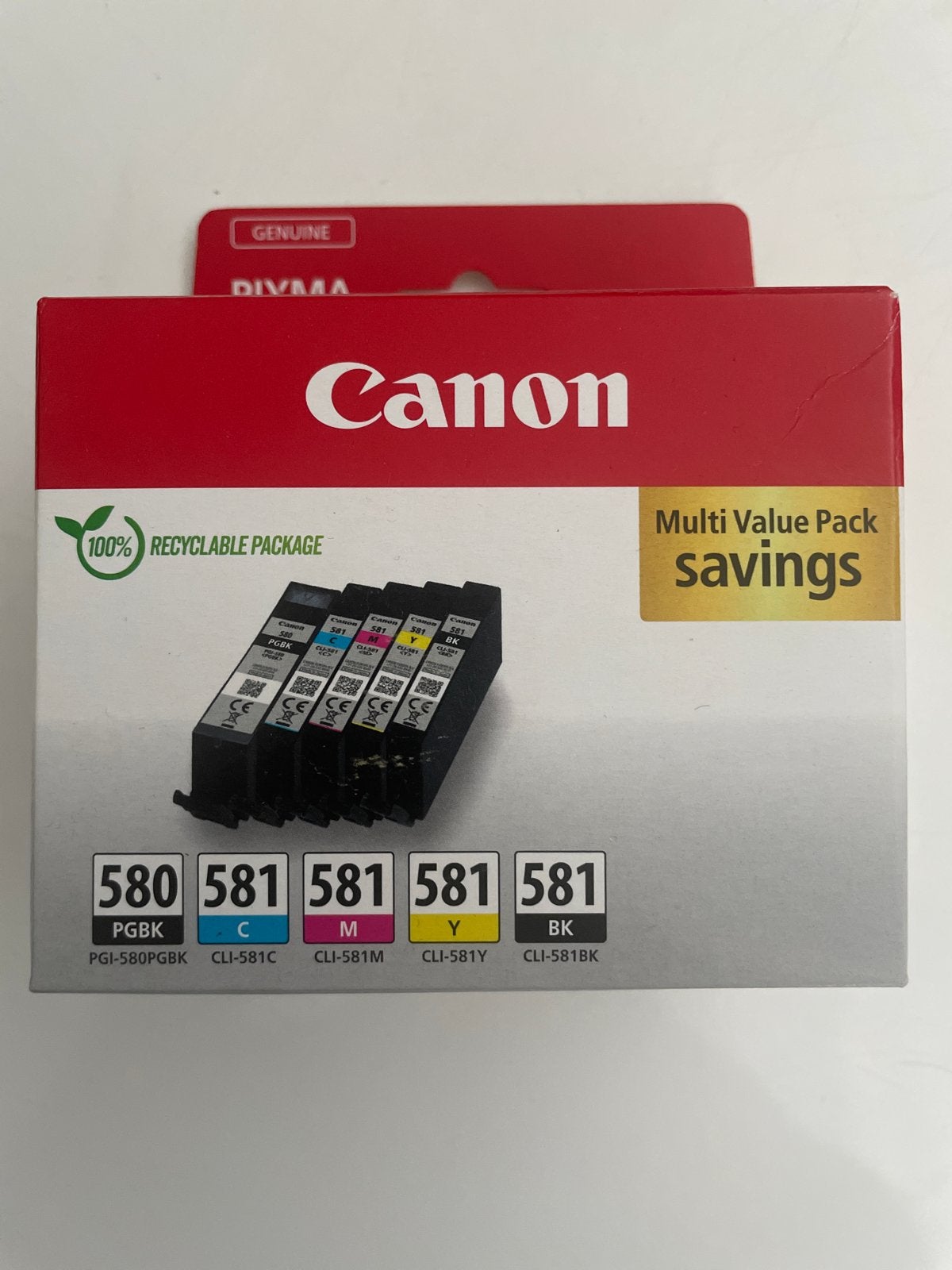Canon PGI-580PGBK CLI-581 Inktpatronen Multi Value Pack, Ophalen, Nieuw, Cartridge