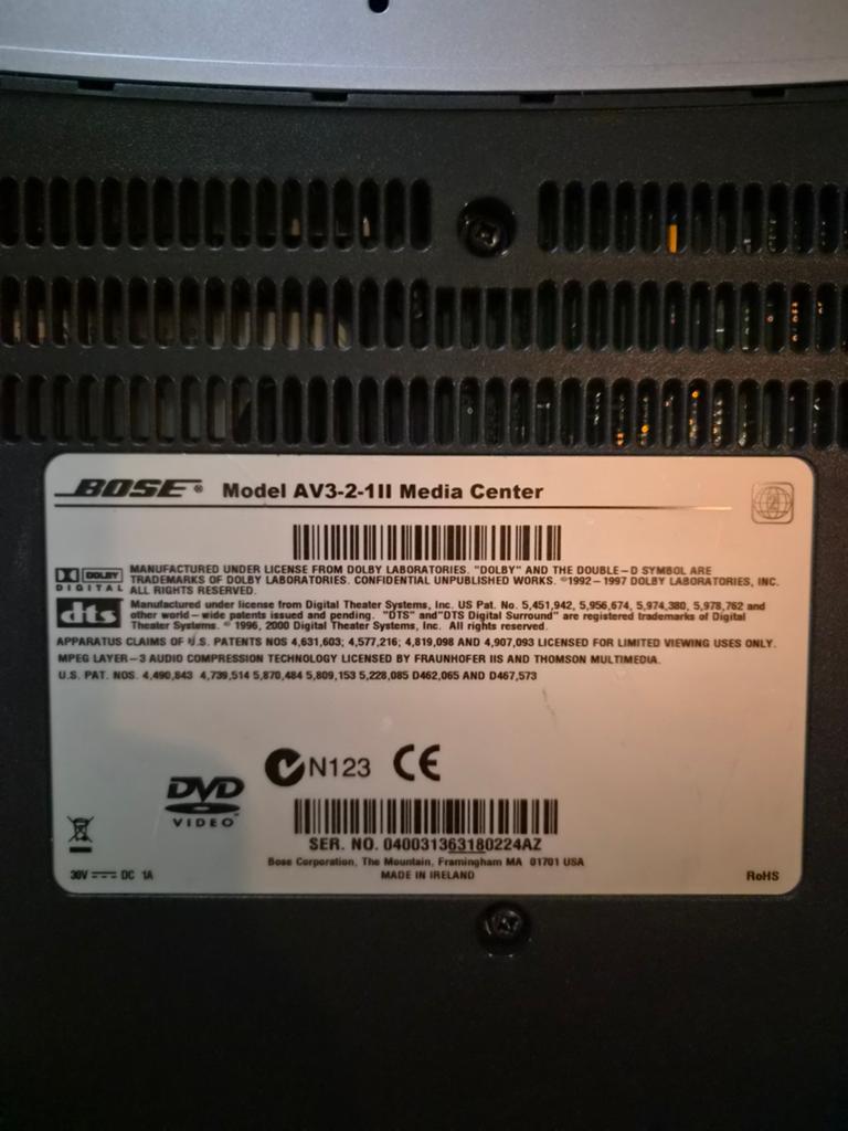 Bose 3-2-1 Series II, Ophalen of Verzenden, Gebruikt, 120 watt of meer, Overige merken