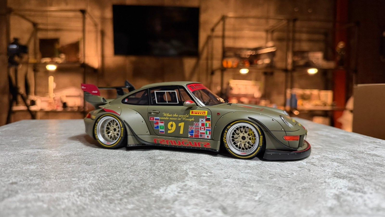 Ignition Model IG3626 RWB 993 Khaki 1:18, Ophalen of Verzenden, Nieuw, Auto, Overige merken