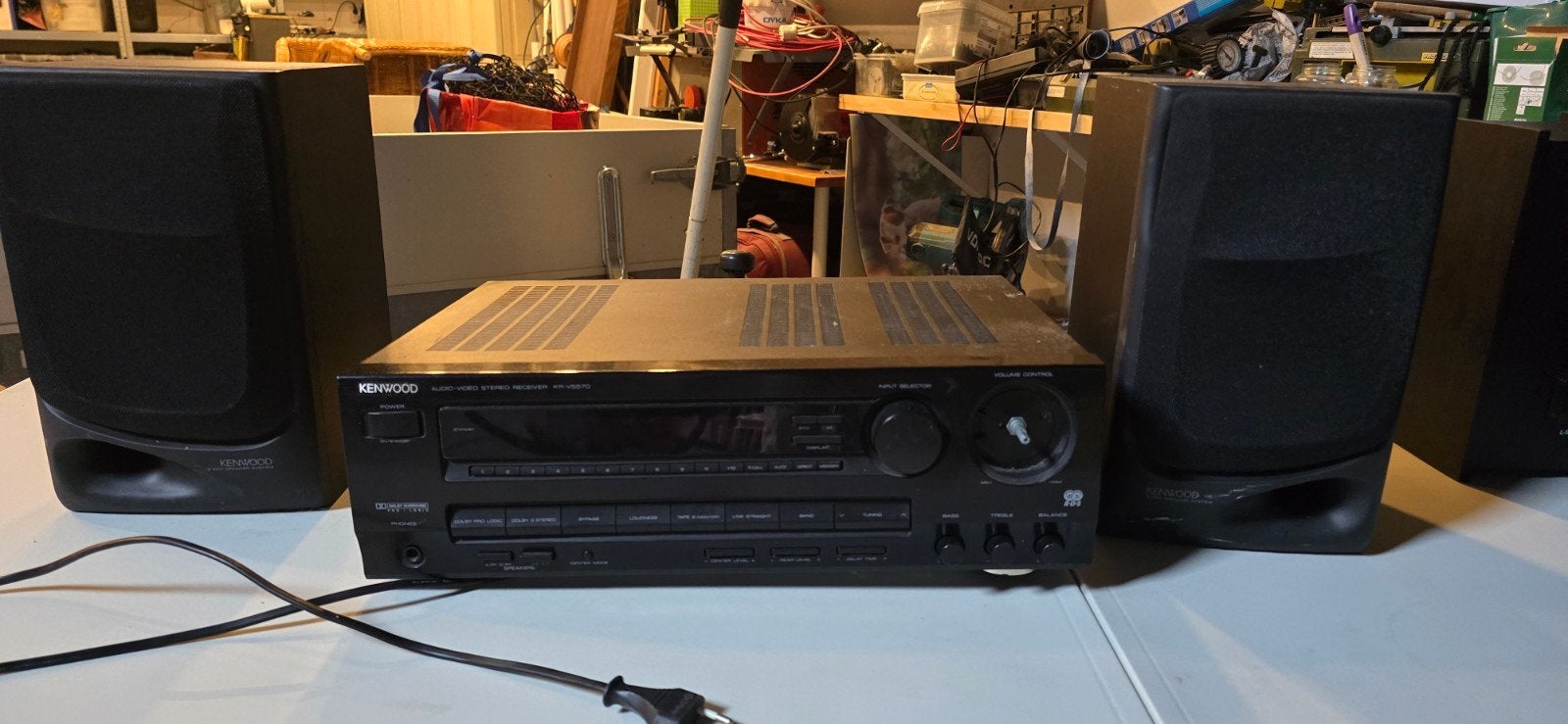 Kenwood stereoset met speakers - werkt, mist knoppen, Audio, Tv en Foto, Ophalen, Gebruikt, Tuner of Radio, Losse componenten