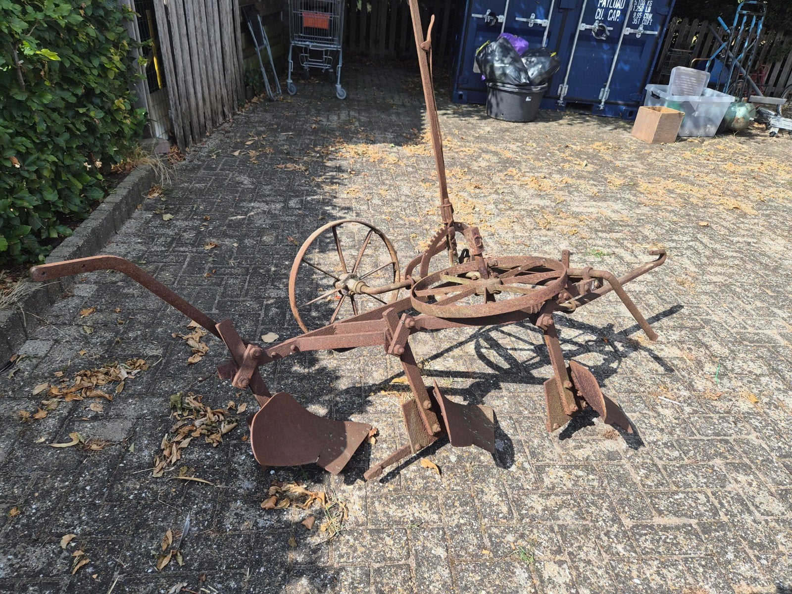 Antieke ploeg - Decoratief landbouwwerktuig, Antiek en Kunst, Antiek | Gereedschap en Instrumenten, Ophalen of Verzenden